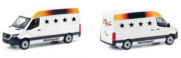 Herpa 958004 - Mercedes-Benz Sprinter 18 Kasten „Heimspiel“ 75 Jahre Herpa