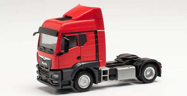 Herpa 314572 - MAN TGS TM Zugmaschine mit Windleitblechen, verkehrsrot