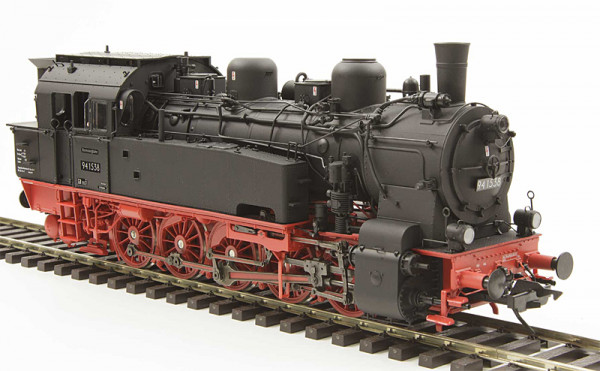 Lenz 40297-90 - Rennsteigbahn Dampflok BR 94 1538 Museumslok, Vitrinenmodell ohne Antrieb und Beleuc