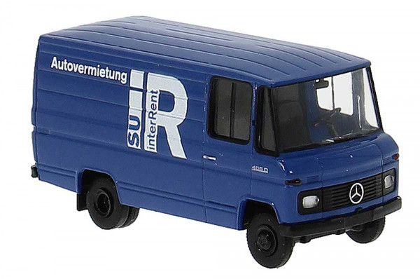 Brekina 36864 - Mercedes L 406 D Kasten "Interrent Autovermietung" 1967