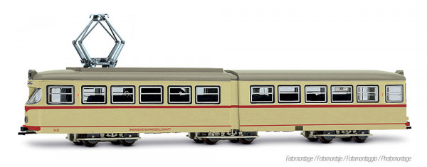 Arnold HN2613 - Straßenbahn Duewag GT6, eine Frontlampe, beige-rote Farbgebung „Düsseldorf“