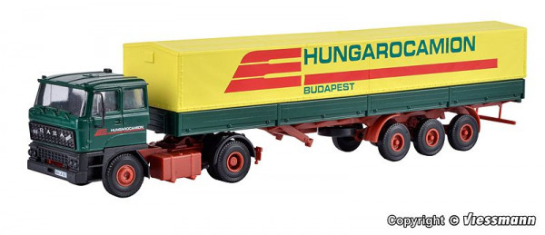 Kibri 14699 - RABA 2-Achs Zugmaschine mit HUNGAROCAMION Planenauflieger