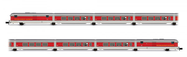 Arnold HN4510 - RENFE, 8-tlg. Grundset Talgo III RD TEE „Catalan Talgo”, in Ursprungslackierung