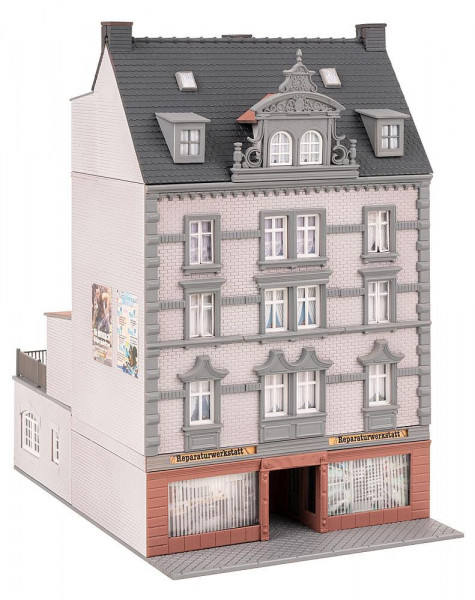 Faller 130705 - Stadthaus mit Reparaturwerkstatt