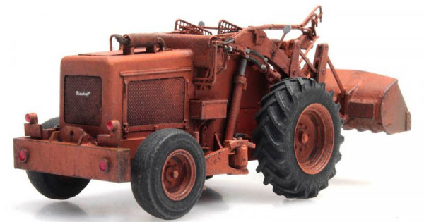Artitec 387.379 - Bischoff Polytrac mit Schaufel, orange 1:87 Fertigmodell aus Resin, lackiert