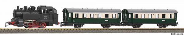 Piko 57035 - S-Set Dampflok BR 80 VSM + zwei Personenwg. NS VI A-Gleis & B