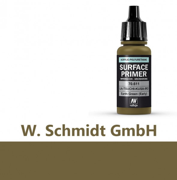 Vallejo 770611 - Primer (Grundierung) IJA Tsuchi-Kusa Erd-Grün, 17ml