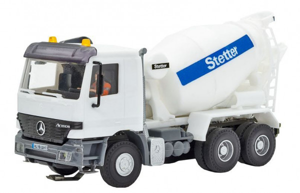 Viessmann 8031 - MB ACTROS 3-achs Betonmischer mit Rundumleuchten, Funktionsmodell
