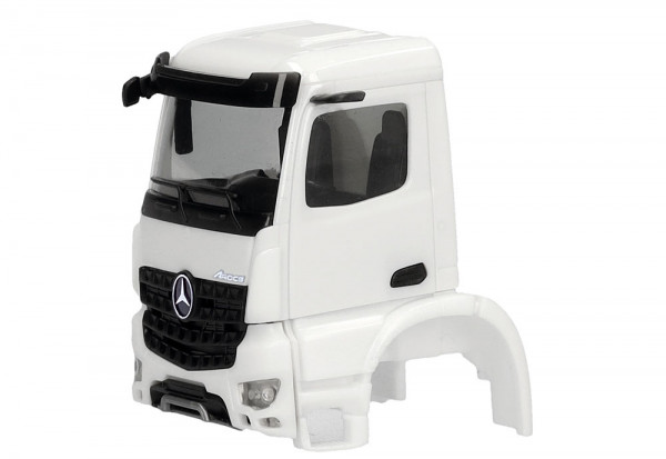 Herpa 086394 - Teileservice Fahrerhaus Mercedes-Benz Arocs S mit Spiegelkamera, weiß (2 Stück)