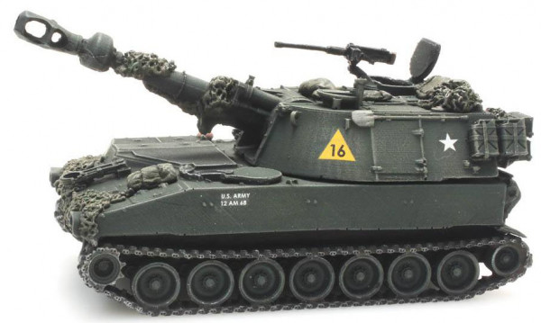 Artitec 6870121 - US M109 A1 combat ready Fertigmodell aus Resin, lackiert