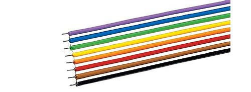 Roco 10628 - 8-pol. Flachbandkabel Leiterquerschnitt 0,7 mm² Länge 10 m