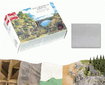 Busch 7192 - Geländebau Mörtel Steingrau 500 g hochwertige Cellulose-Spachtelmasse