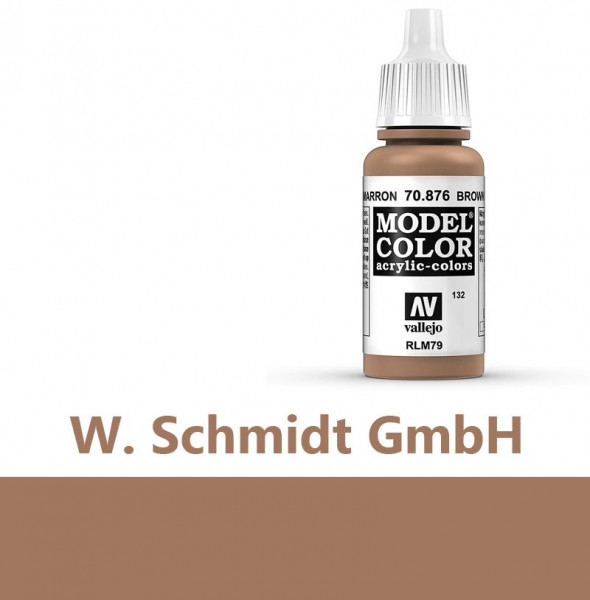 Vallejo 770876 - Model Color Farbe Sandgelb Dunkel, Matt, 17 ml