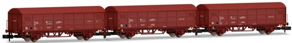 Arnold HN6527 - RENFE Set gedeckte Güterwagen JPD braun 3-teilig Ep.4