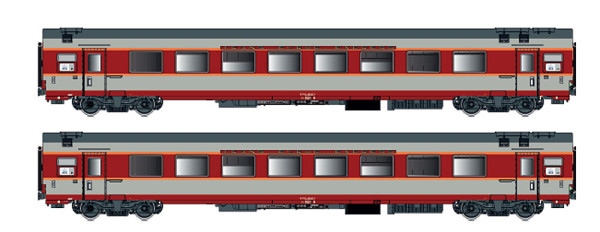 LSmodels 40079DC - 2er Set GC Personenwagen A8u SNCF, Ep.IV, Etendard