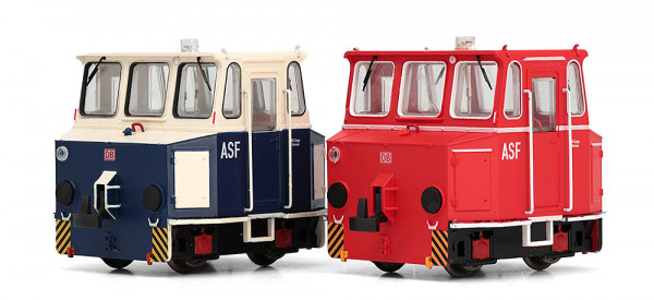 Rivarossi HR2971 - DB AG Set 2-teilig Akku-Schleppfahrzeuge "DB Regio Gießen" rot und blau Ep.5-6, m