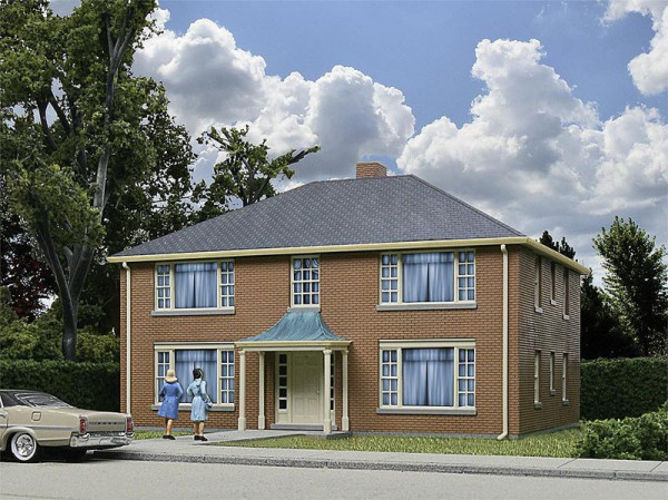 Walthers 533781 - Wohnhaus, 14,6 x 14,7 x 9,2 cm
