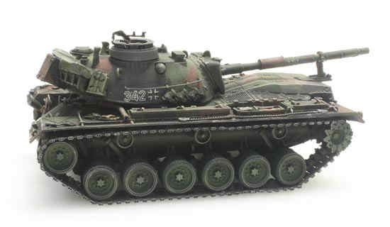 Artitec 6870079 - BRD M48 A2 G A2 Flecktarnung Eisenbahntransport Fertigmodell aus Resin, lackiert