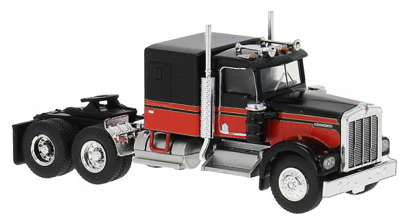 Brekina 86250 - Kenworth W900 Sattelzugmaschine, schwarz/rot