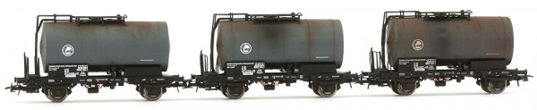 Saxonia 87047 - DB Set Kesselwagen dreiteilig Ep. 4 realistisch gealtert (ex Roco 76005)