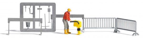 Busch 7803 - A-Set:Stampfer mit Figur