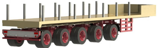 VK 02581 - Ballast-Trailer 5achsig, beige