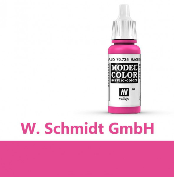Vallejo 770735 - Model Color Farbe Magenta, Fluoreszierend, 17 m