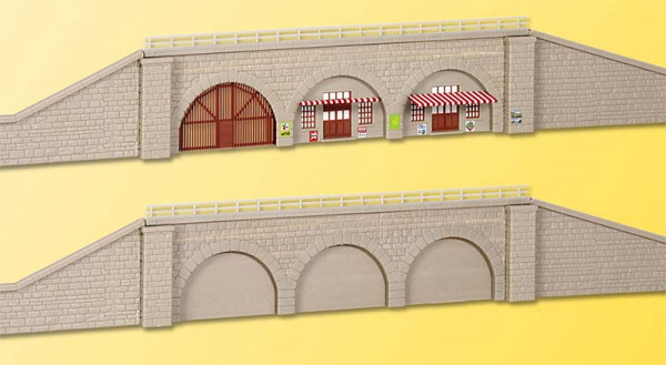 Kibri 37671 - Bahndamm Stützmauern 2 Stück