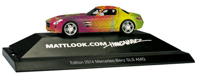 Herpa 101929 - MB SLS AMG "mattlook.com" Edition 2"