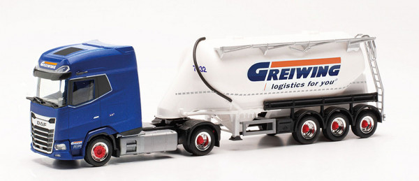 Herpa 316811 - DAF XG+ Eutersilo-Sattelzug "Greiwing"