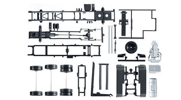 Herpa 084277 - MB LKW-Fahrgestell Actros mit Abrollkinematik