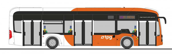 Rietze 75627 - Mercedes-Benz eCitaro TPG Genf (CH)