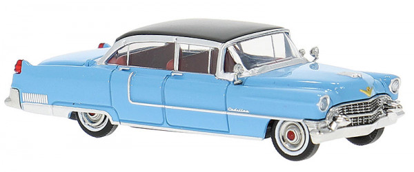 Brekina 18351 - Cadillac Fleetwood blau/schwarz 1955