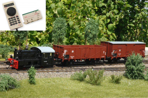 Lenz 43202-01 - DR Startset digital mit Köf schwarz + 2 Güterwagen