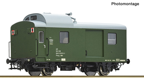 Roco 6610414 - DR Güterzugbegleitwagen Pwg DR DCC + Innenbel. und Schluss E4