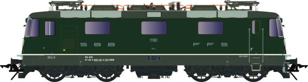 Lenz 40344-05 - SBB Elektrolok Re 4/4 II RE 420 161, Ep.6, grün