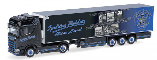 Herpa 318792 - Scania CS 20 HD Kühlkoffer-Sattelzug "Spedition Raddatz"