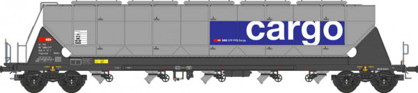 NME 510633 - SBB Getr.wag. Tagnpps 96,5m³, silber, SBB; geänd. Wag.nr. Ep.6