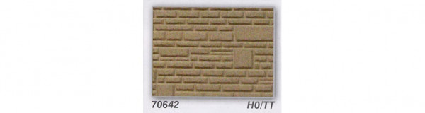 Heki 70642 - Natursteinmauer 29x43cm, 2 Stück, Heki-Dur