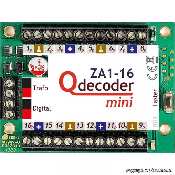 Viessmann 1414 - Qdecoder ZA1-16 mini – ehem. Art. QD217