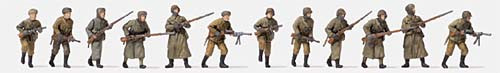 Preiser 16600 - Angreifende Infanterie. Winte