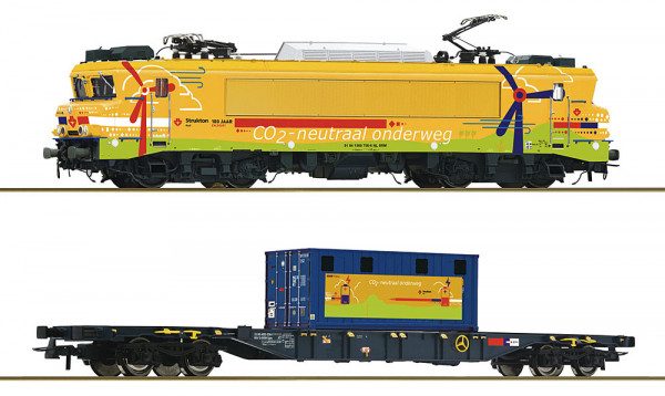 Roco 7510117 - Structon Rail Ellok Reihe 1756 + Containertragwagen Ep.6, DCC + Sound