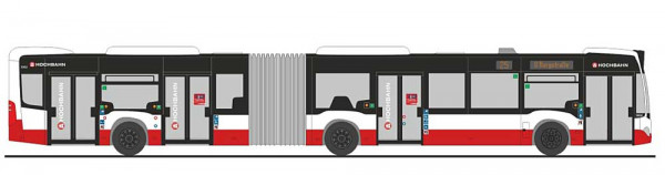 Rietze 69332 - Mercedes-Benz Citaro G 12 Hamburger Hochbahn