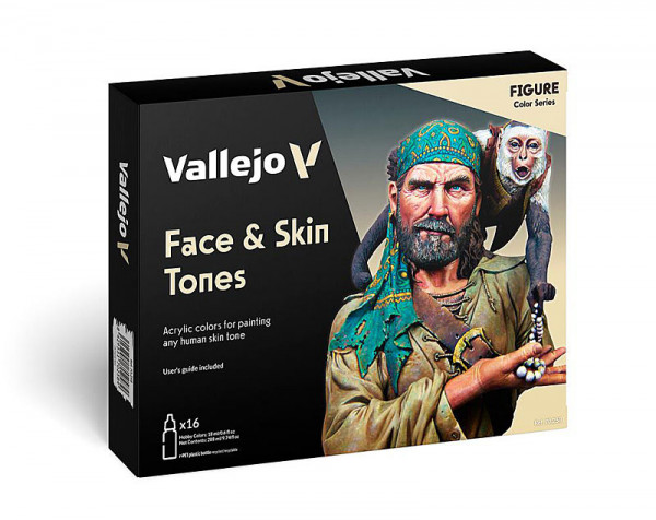 Vallejo 770258 - Farb-Set Gesicht- und Haut-Tö