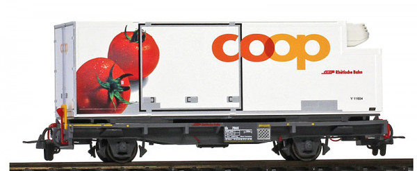 Bemo 2269120 - RhB Güterwagen Lb-v Coop 1604 T "Tomate"