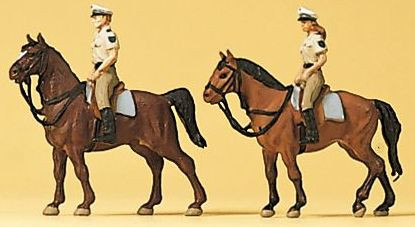 Preiser 79138 - Berittene Polizei, Sommeruniform, Deutschland