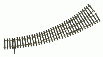 Tillig 85334 - Innenbogenweiche IBW links, 29,3*/41,3* Herzstückwinkel 9* R377/543