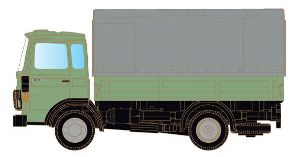 LC-Minis - LC4860 - Renault JK75 mit Pritsche/Pla