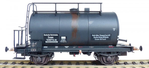 Exacttrain 22010 - DRG Kesselwagen Bauart Uerdingen 30m3 Gebr. Stumm Ep.2, verschmutzt