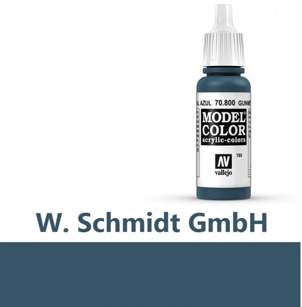 Vallejo 770800 - Model Color Farbe Stahlblau, Metallic, 17 ml